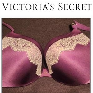 Victoria's Secret Purple Push-Up Bra 36D NWT NEW